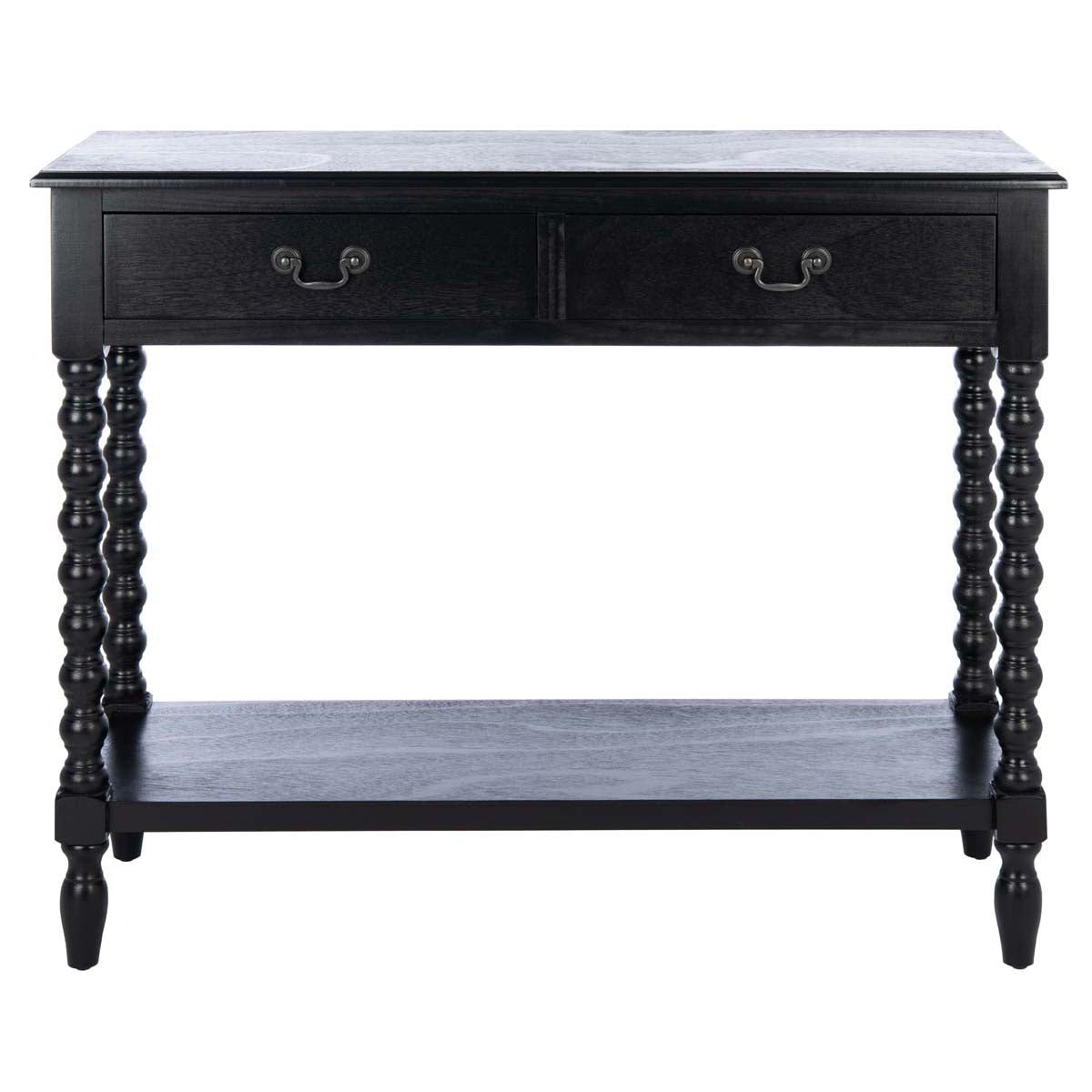 SAFAVIEH Landers 47.3 in. Off-White/Brown 3-Drawer Console Table SAFAVIEH Landers 47.3 in. Off-White/Brown 3-Drawer Console Table