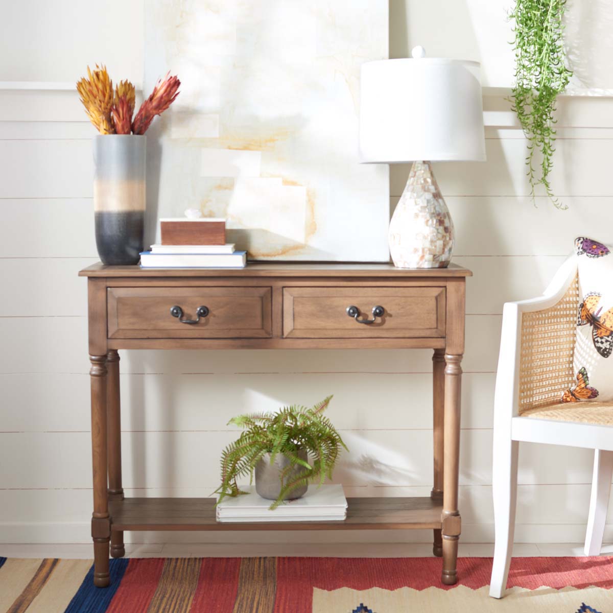Safavieh Primrose 2 Drawer Console Table, CNS5706 - Brown