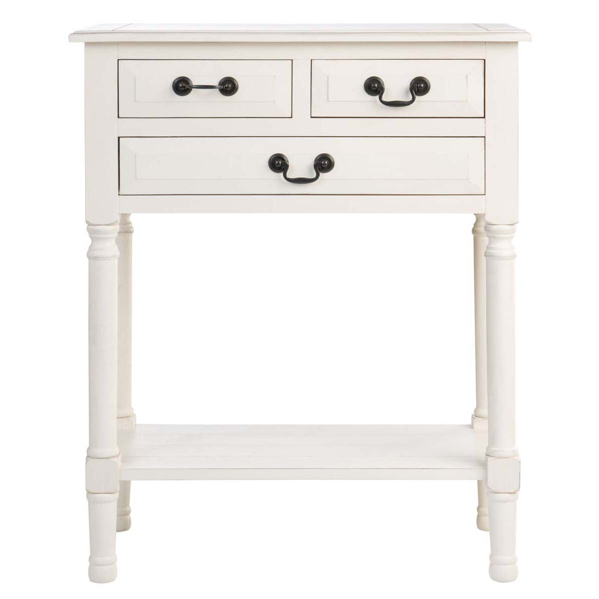 Safavieh Primrose 3 Drawer Console Table , CNS5707 - Distrssed White