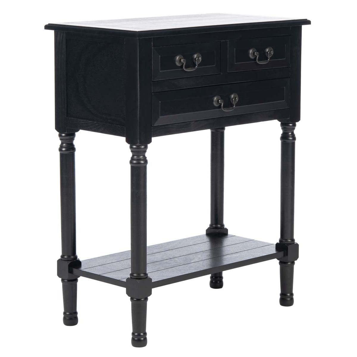 Safavieh Primrose 3 Drawer Console Table, CNS5707 - Black