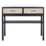 Safavieh Ajana 2 Drawer Console, CNS5709 - Black W/ Greige Drawer