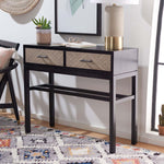 Safavieh Ajana 2 Drawer Console, CNS5709 - Black W/ Greige Drawer