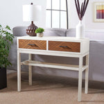 Safavieh Ajana 2 Drawer Console , CNS5709 - Distressed White / Honey