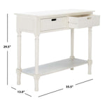 Safavieh Landers 2 Drawer Console, CNS5710 - Distressed White