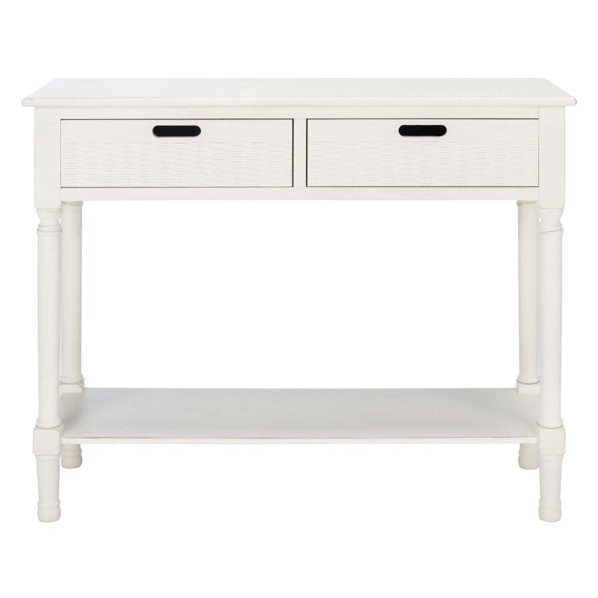 Safavieh Landers 2 Drawer Console, CNS5710 - Distressed White