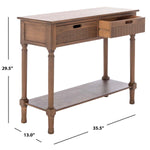 Safavieh Landers 2 Drawer Console, CNS5710 - Brown