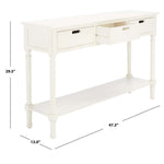 Safavieh Landers 3 Drawer Console, CNS5711 - Distressed White