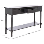 Safavieh Landers 3 Drawer Console, CNS5711 - Black