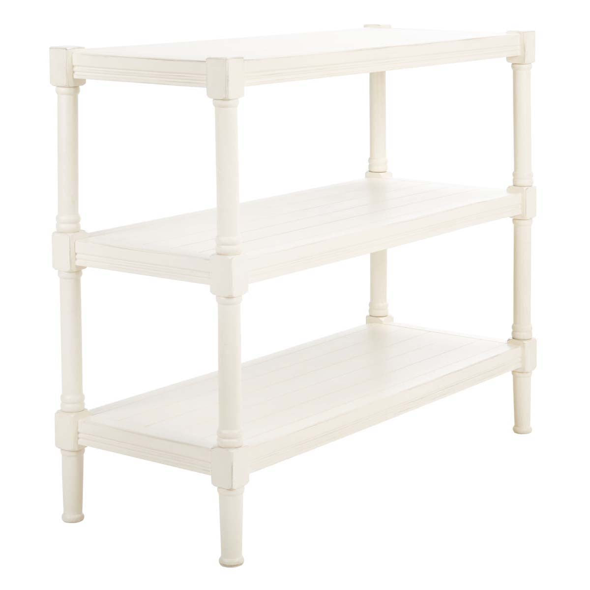 Safavieh Rafiki 3 Shelf Console , CNS5715 - Distressed White