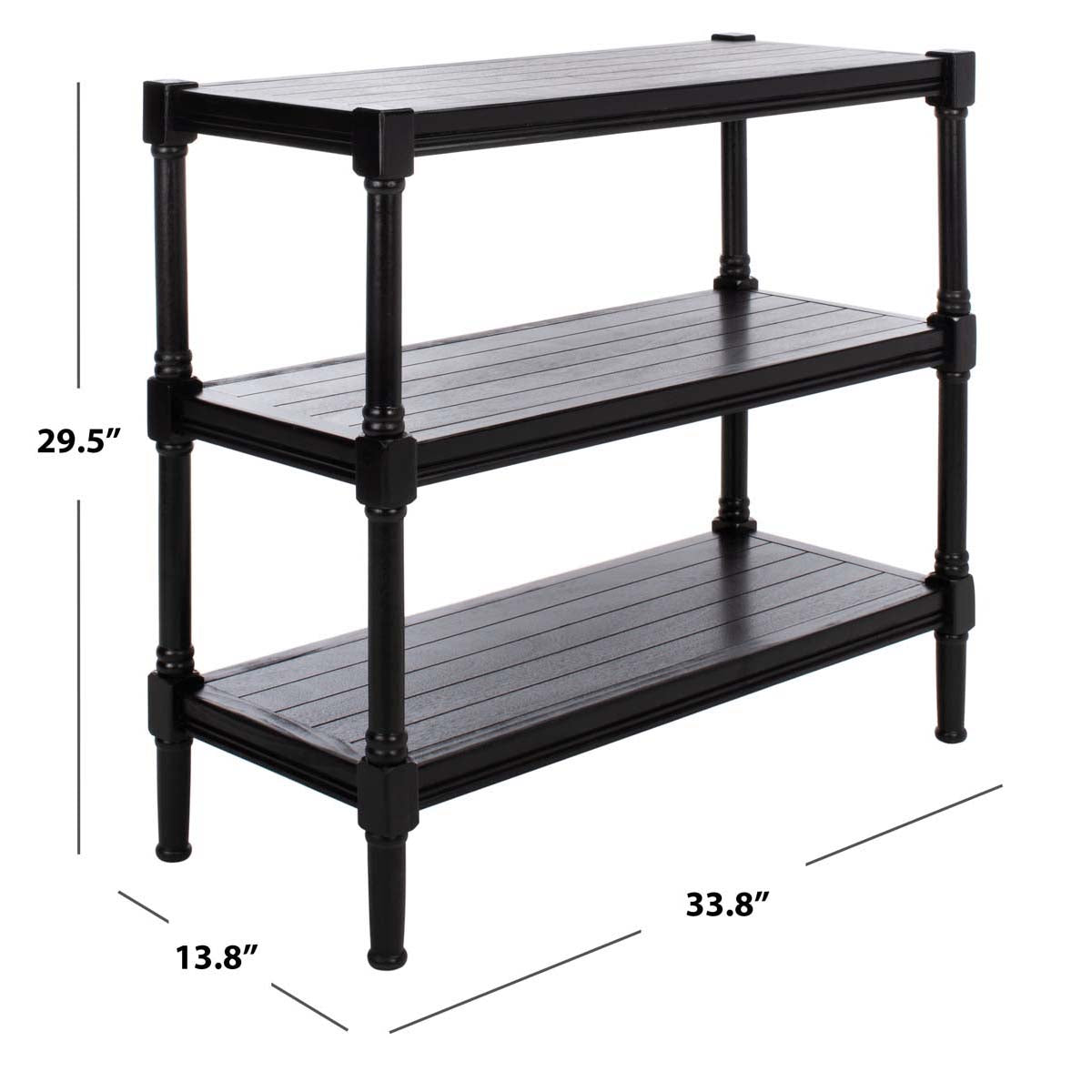 Safavieh Rafiki 3 Shelf Console , CNS5715 - Black