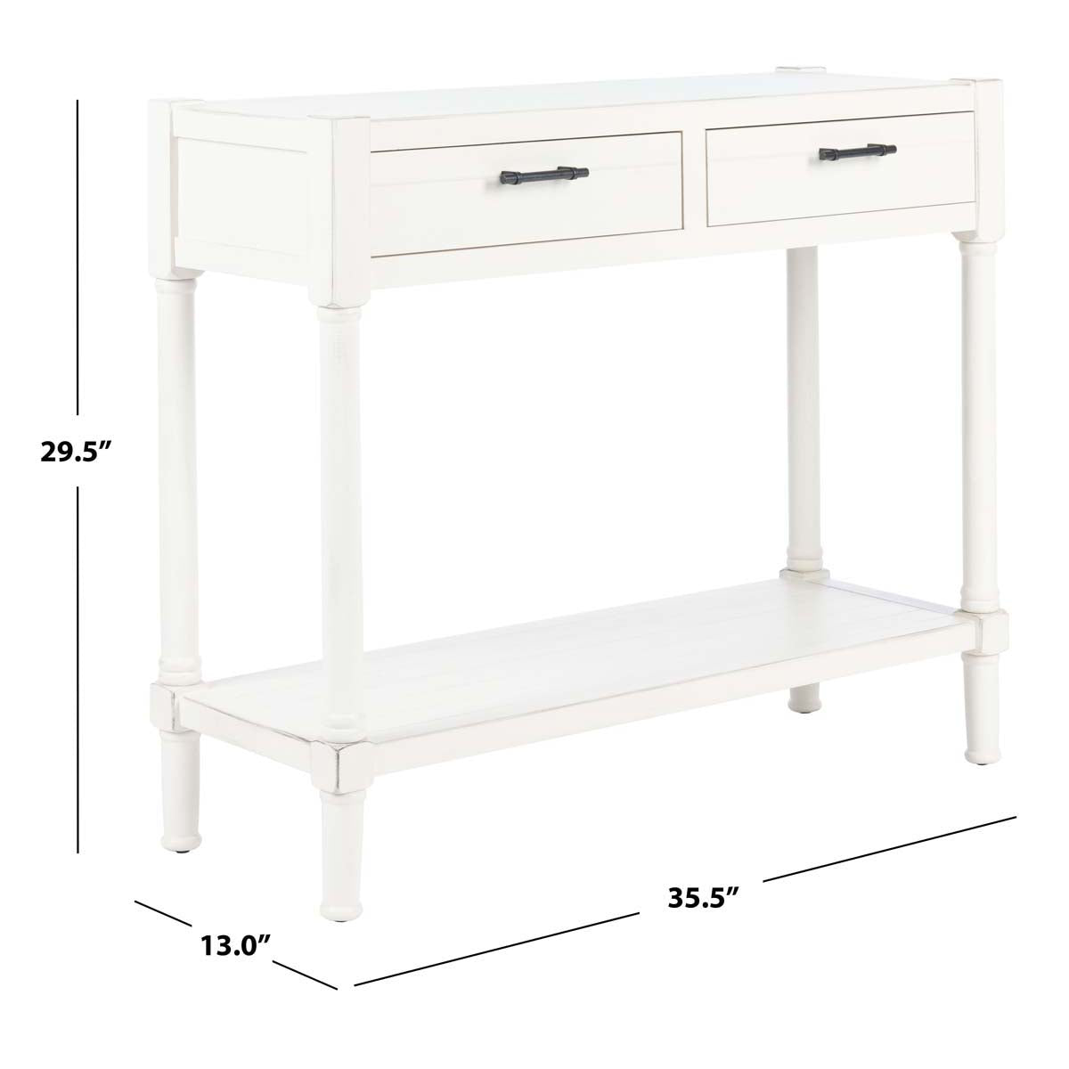 Safavieh Filbert 2 Drawer Console Table, CNS5716 - Distressed White