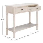 Safavieh Halton 2Drw Console Table, CNS5718 - Distressed White