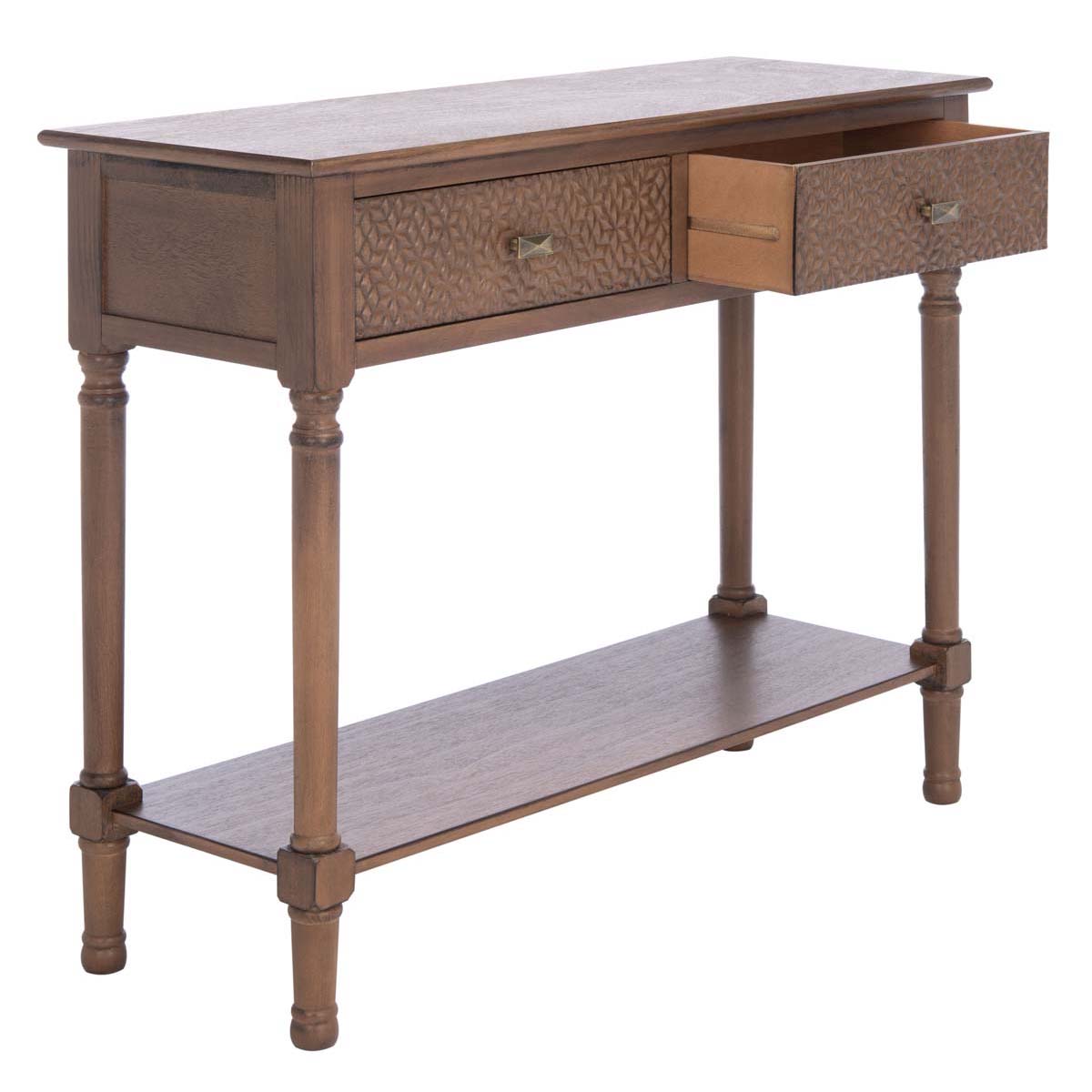Safavieh Halton 2Drw Console Table, CNS5718 - Brown