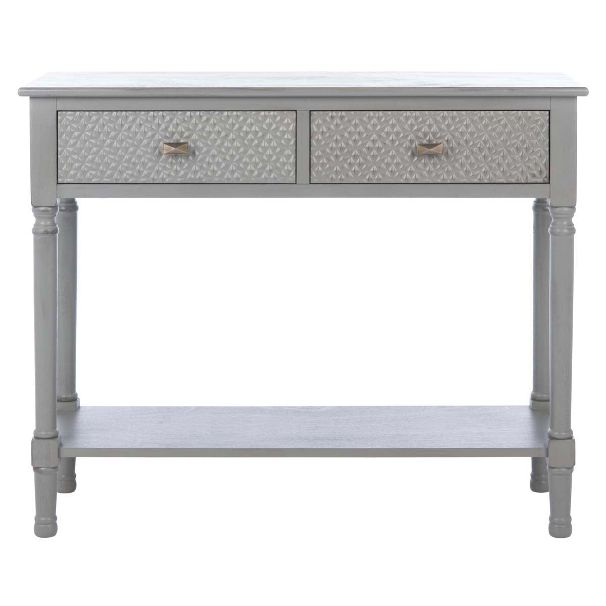 Safavieh Halton 2Drw Console Table , CNS5718 - Distressed / Grey