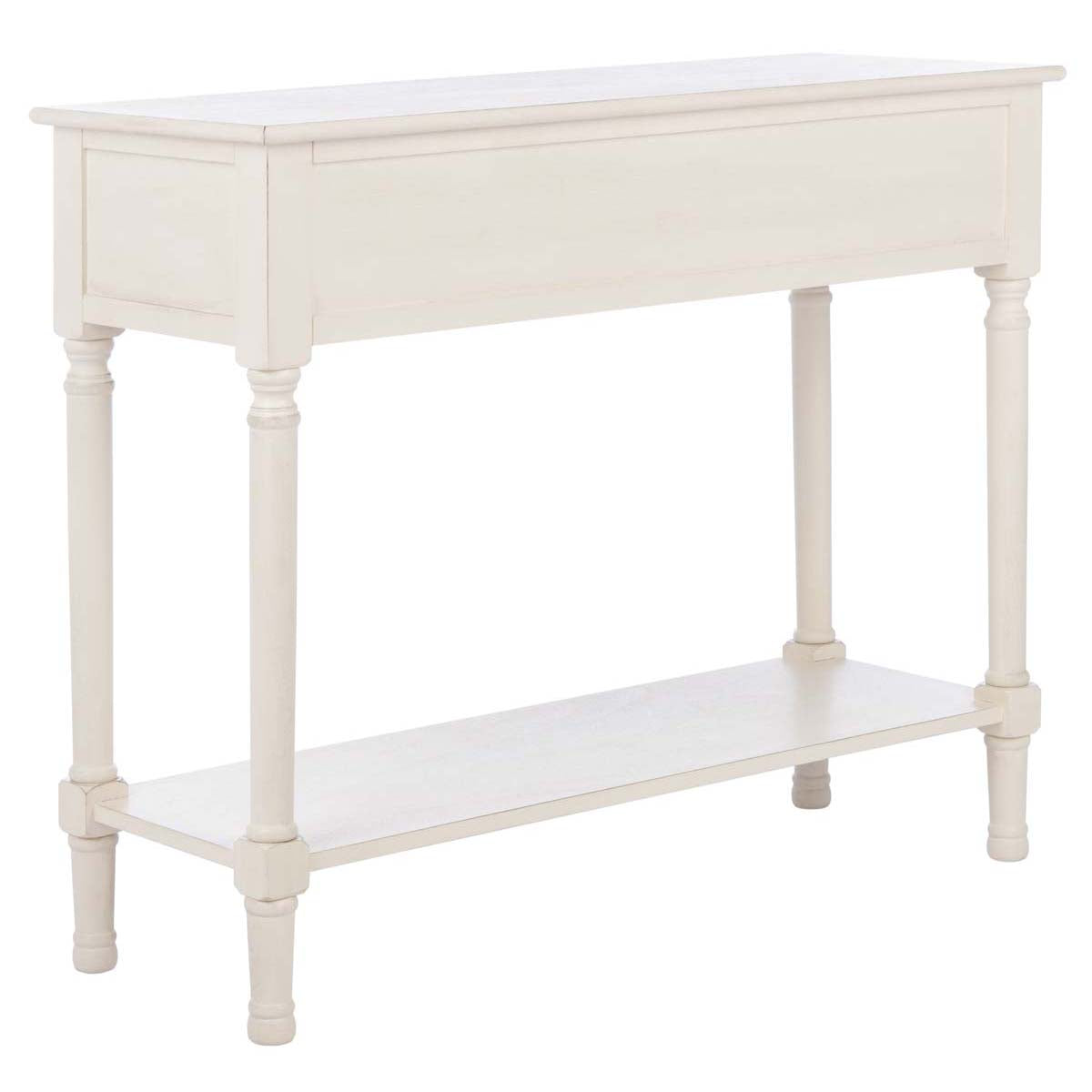 Safavieh Ryder 2Drw Console Table , CNS5719 - Distressed / White