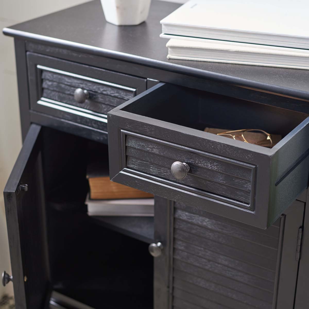 Safavieh Tate 2Drw 2 Door Sideboard , CNS5721 - Black