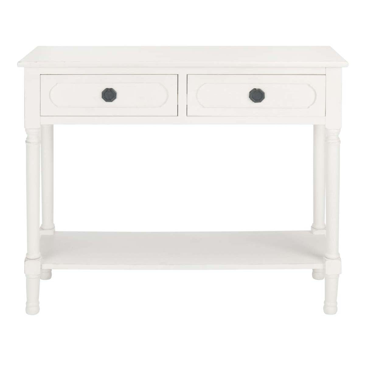Safavieh Allura 2Drw Console Table, CNS5725 - Distressed White