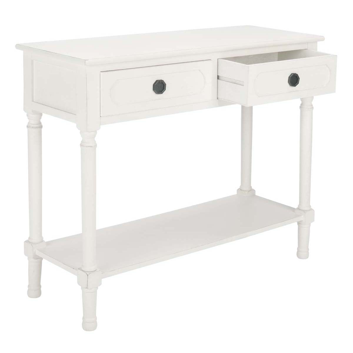 Safavieh Allura 2Drw Console Table, CNS5725 - Distressed White