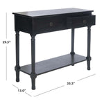 Safavieh Allura 2Drw Console Table, CNS5725 - Black