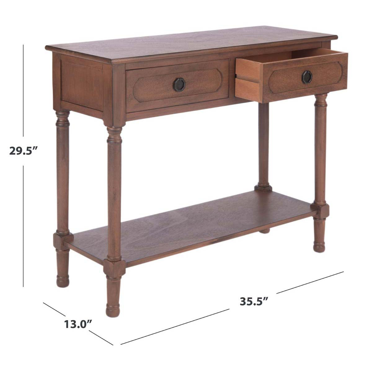 Safavieh Allura 2Drw Console Table, CNS5725 - Brown