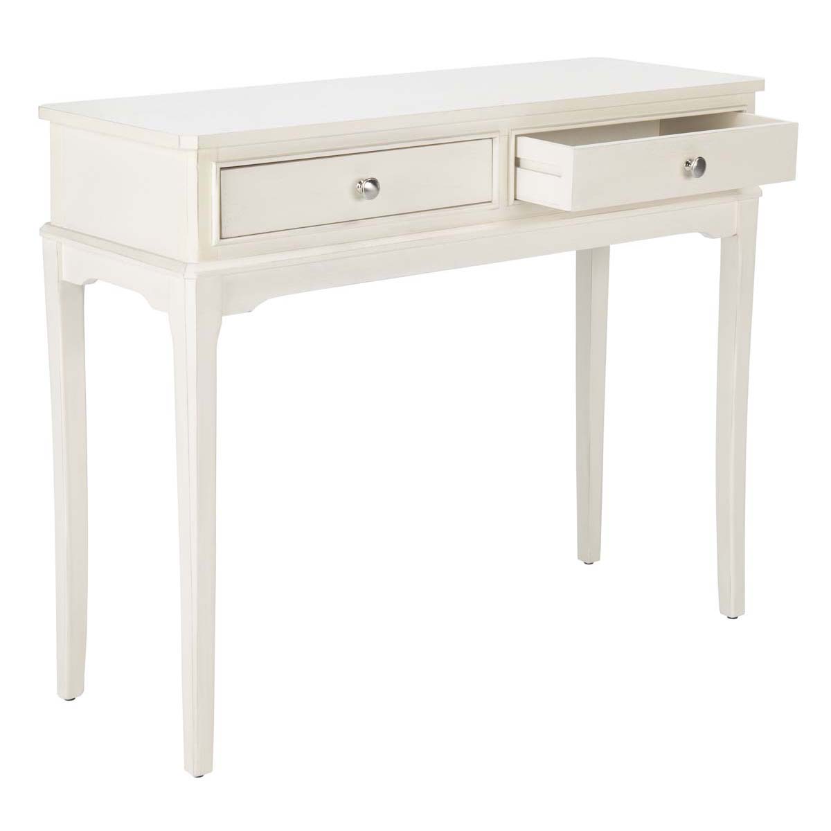 Safavieh Opal 2Drw Console Table, CNS5726 - Distressed White