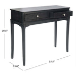 Safavieh Opal 2Drw Console Table, CNS5726 - Black