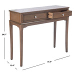 Safavieh Opal 2Drw Console Table, CNS5726 - Brown