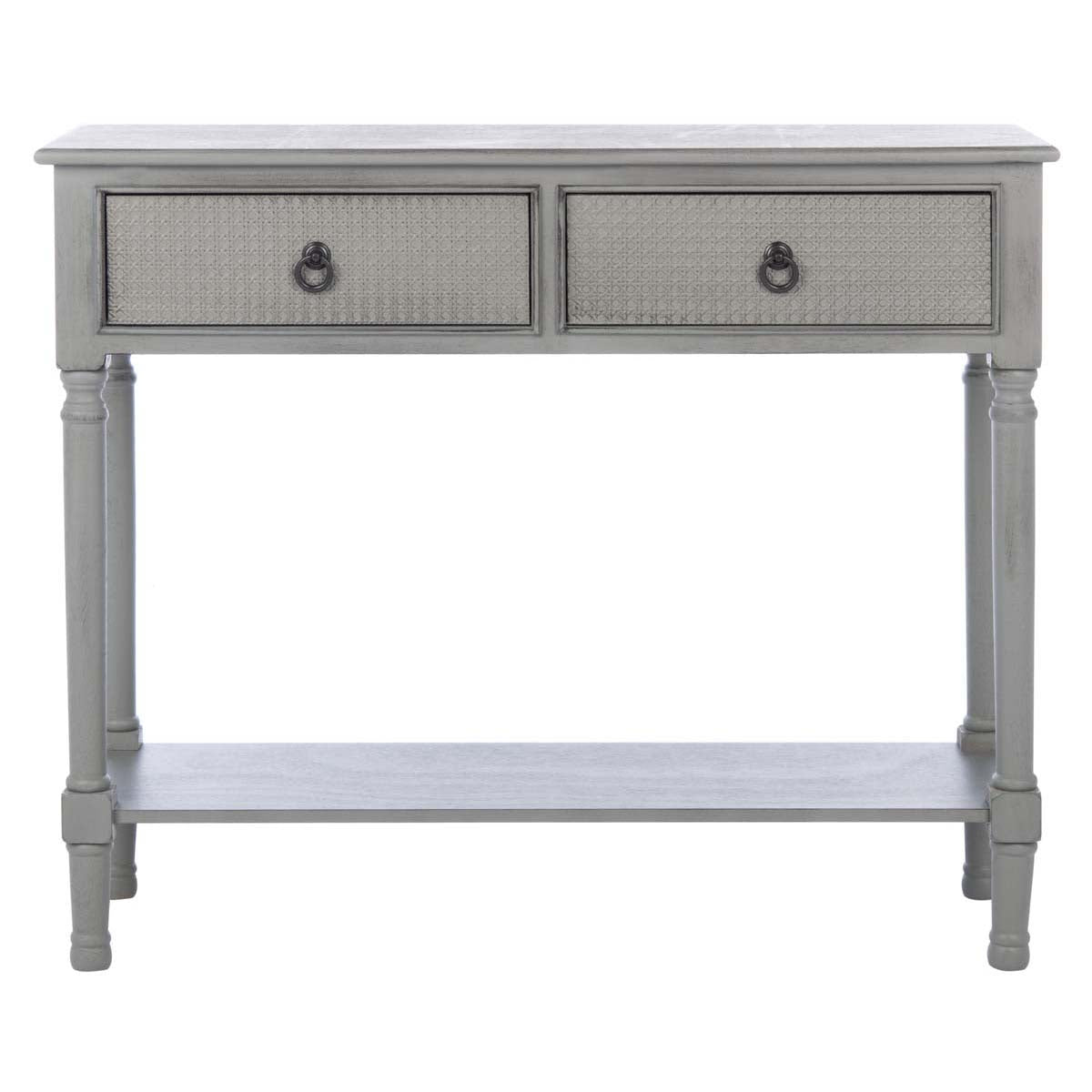 Safavieh Haines 2Drw Console Table , CNS5727 - Distressed / Grey
