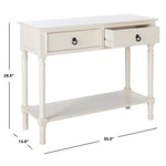 Safavieh Haines 2Drw Console Table, CNS5727 - White