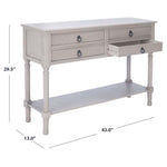 Safavieh Haines 4Drw Console Table, CNS5728 - Greige