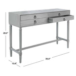 Safavieh Aliyah 4Drw Console Table, CNS5730 - Distressed Grey