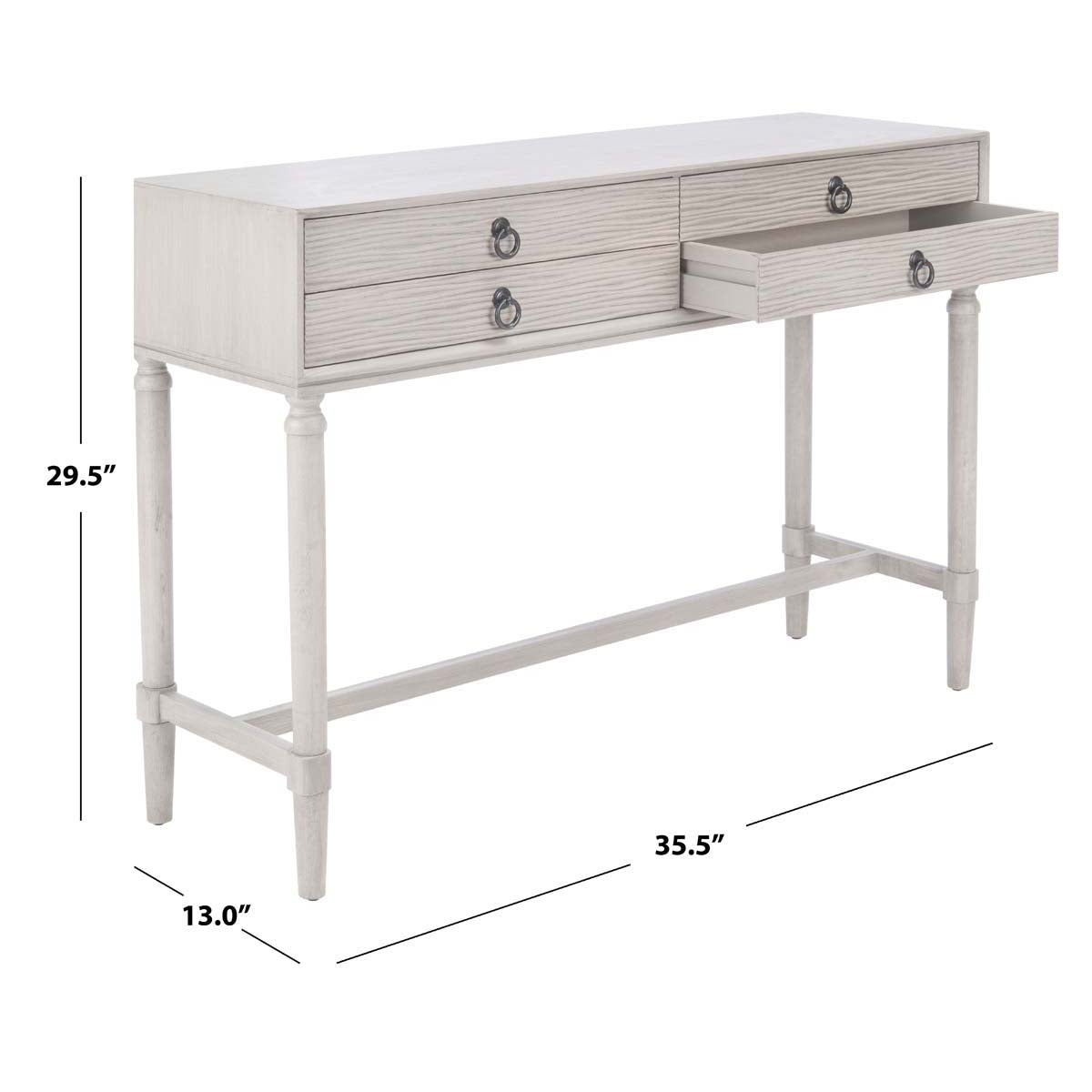 Safavieh Aliyah 4Drw Console Table, CNS5730 - Greige