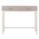 Safavieh Estella 2Drw Console Table , CNS5731 - Distrssed White