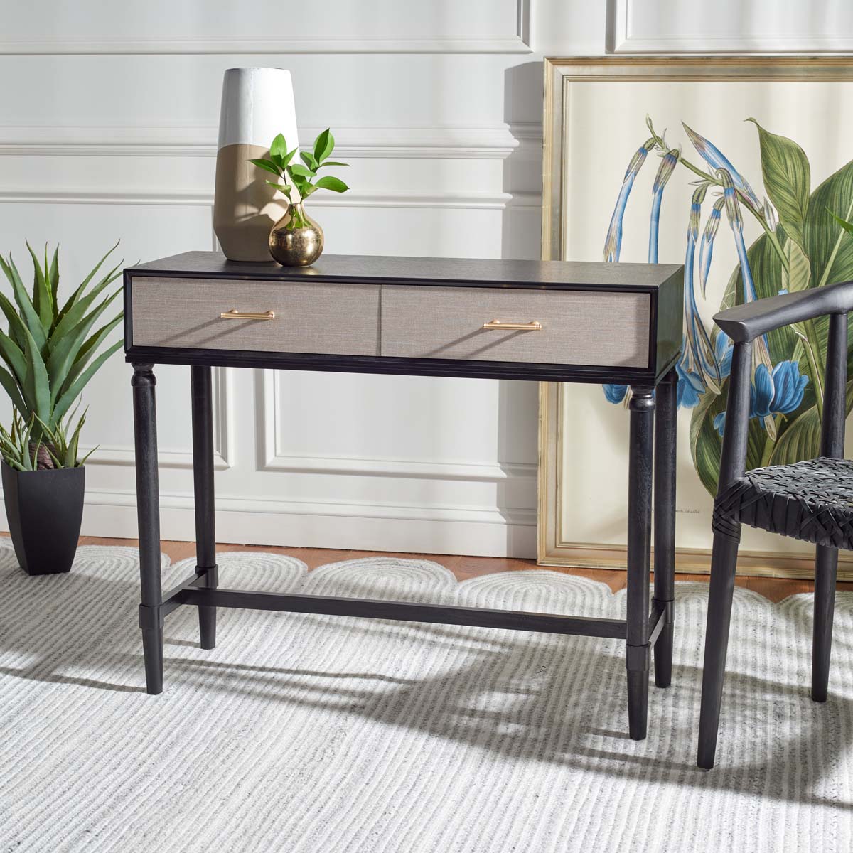 Safavieh Estella 2Drw Console Table , CNS5731 - Black