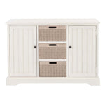 Safavieh Landers 2Dr & 3 Removable Baskets , CNS5736 - Distressed / White