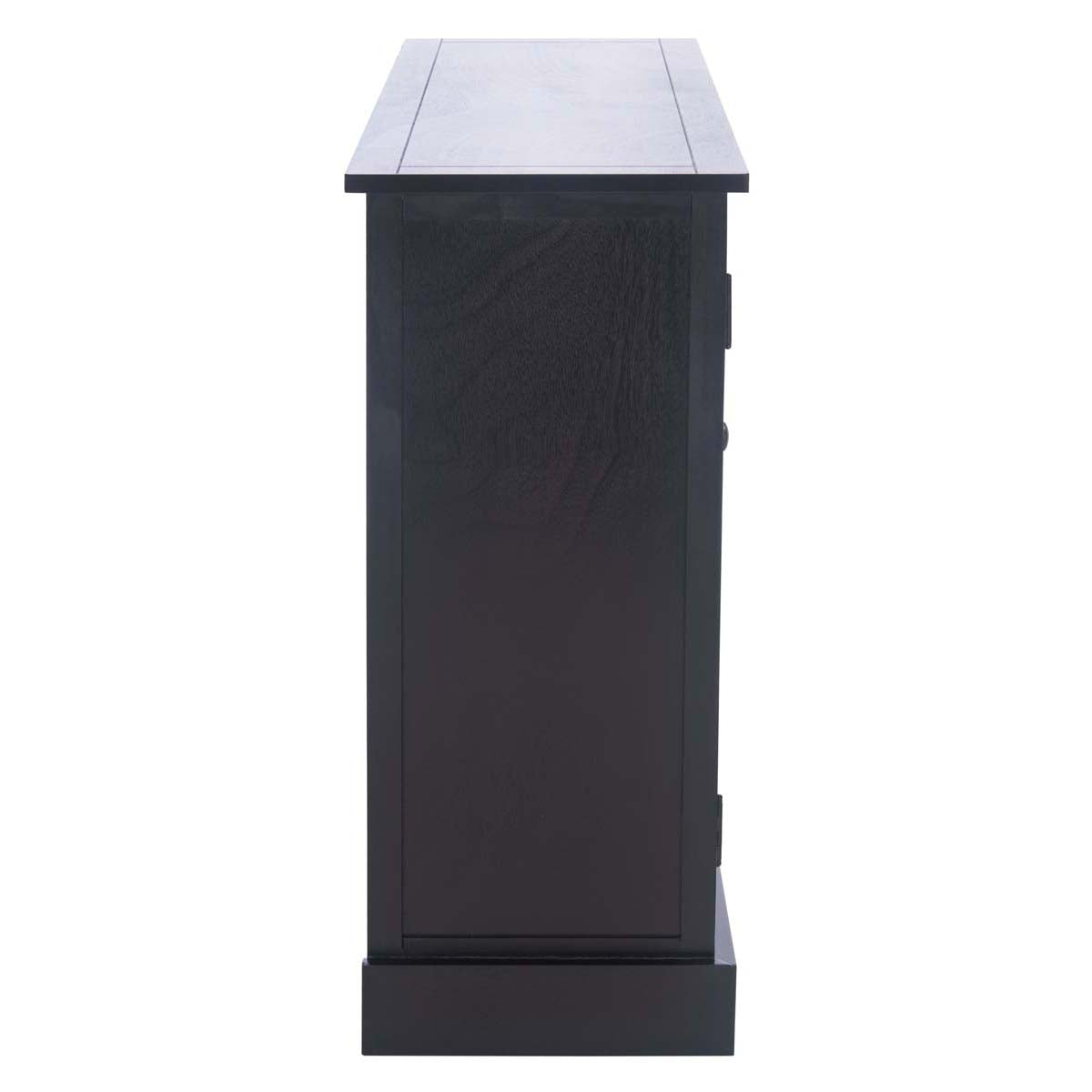 Safavieh Landers 2Dr & 3 Removable Baskets, CNS5736 - Black W/ Natural Baskets