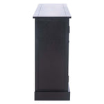 Safavieh Landers 2Dr & 3 Removable Baskets, CNS5736 - Black W/ Natural Baskets