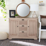 Safavieh Landers 2Dr & 3 Removable Baskets, CNS5736 - Sand W / Natural Baskets