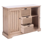 Safavieh Landers 2Dr & 3 Removable Baskets, CNS5736 - Sand W / Natural Baskets