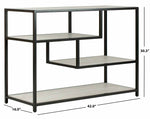 Safavieh Reese Geometric Console Table , CNS6203 - Beige / Matte Black