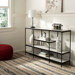 Safavieh Petra 3 Tier Console Table , CNS6204 - Beige/Matte Black