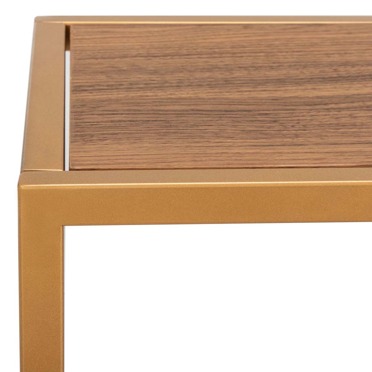 Safavieh Octavia Console Table , CNS6205 - Walnut/Gold
