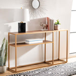 Safavieh Octavia Console Table , CNS6205 - Walnut/Gold