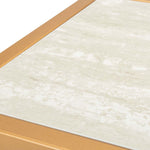 Safavieh Octavia Console Table , CNS6205 - Beige Faux Stone/Black Faux Granite/Gold