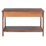Safavieh Tudor 2 Drawer 1 Shelf Console Table , CNS6600 - Dark Brown / Gold