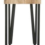 Safavieh Alyssa Rectangular Rustic Midcentury Wood Top Console Table , CNS7000 - Multi/Brown/Black Metal Legs