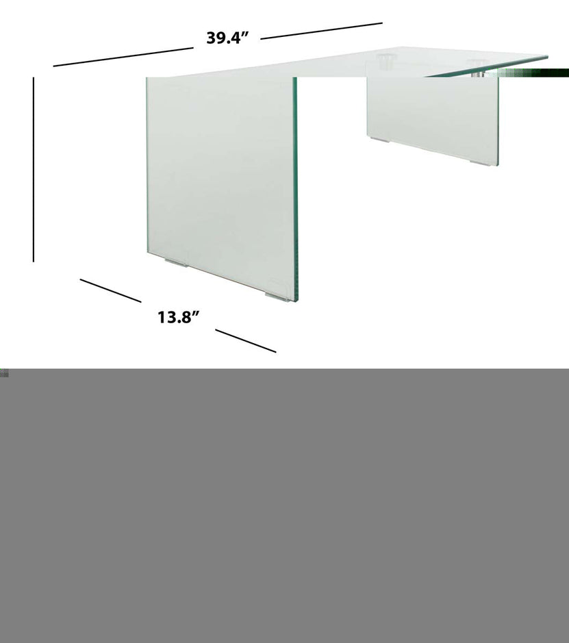 Glass/Natural Wood Shelf - Glass/Natural Wood Shelf