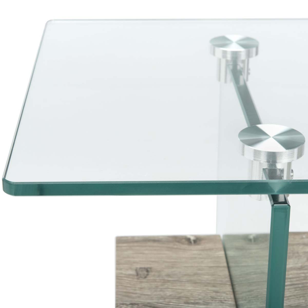 Glass/Grey Oak Shelf - Glass/Grey Oak Shelf