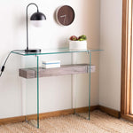 Glass/Grey Oak Shelf - Glass/Grey Oak Shelf