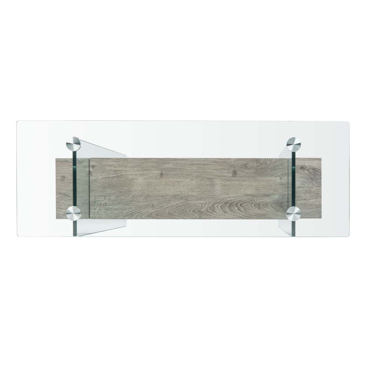 Glass/Grey Oak Shelf - Glass/Grey Oak Shelf